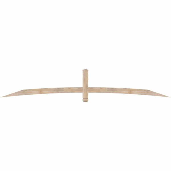 Ekena Millwork Bellingham Smooth Timber Gable Bracket, Douglas Fir, 108"W x 18"H x 1 1/2"D x 3 1/2"F, 4/12 Pitch GBW108X18X0204BEL00SDF - main